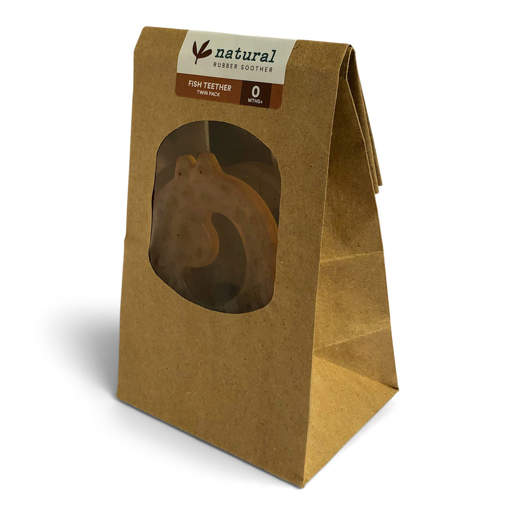 Natural Rubber Teether- Eco packaging – makeuwell