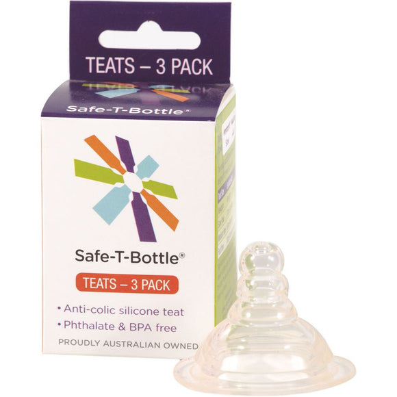 Safe T Bottle Baby Bottle Teats (3pk)